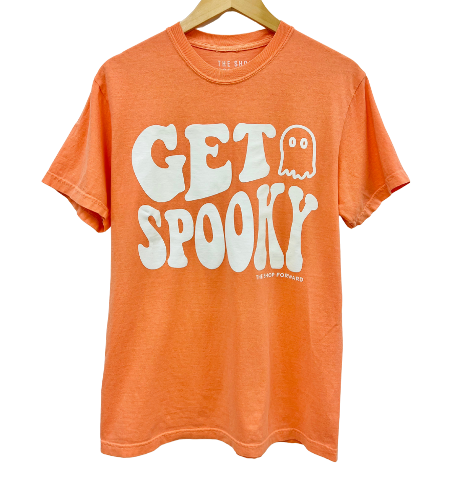 HALLOWEEN 'GET SPOOKY' Unisex Tee - ORANGE