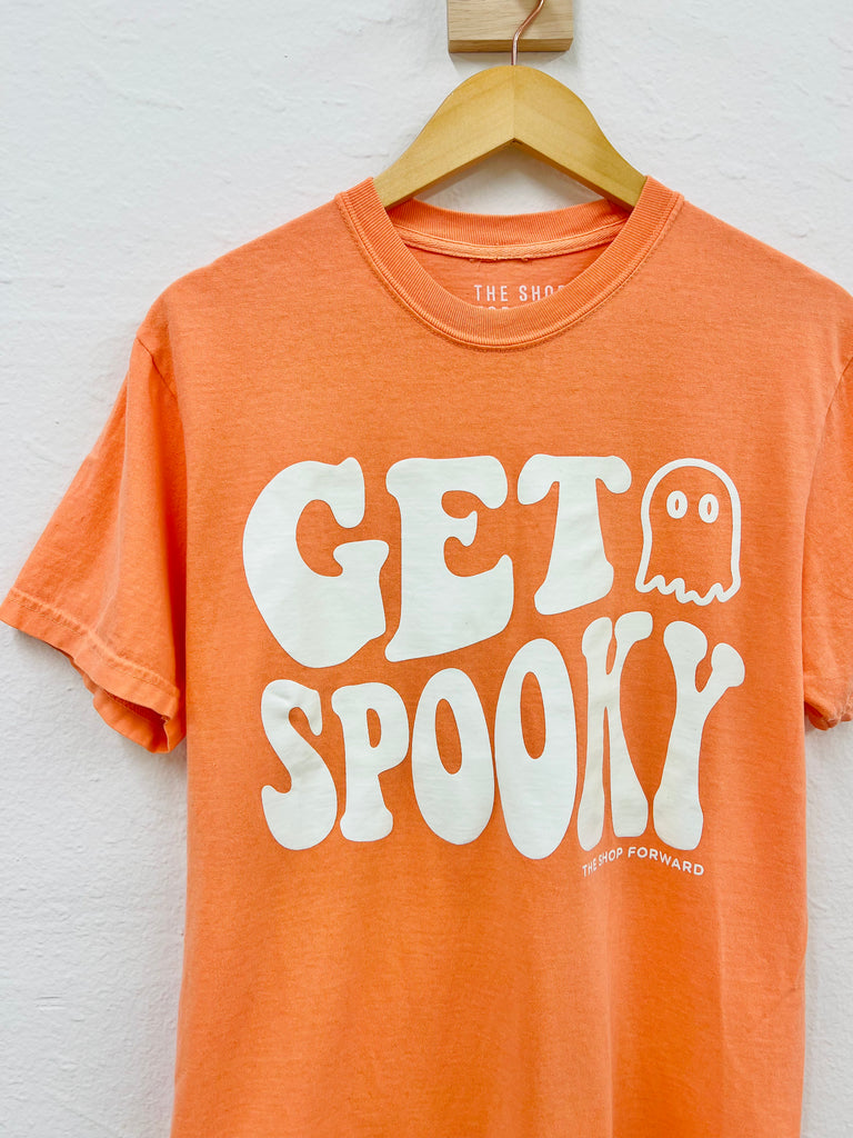 HALLOWEEN 'GET SPOOKY' Unisex Tee - ORANGE