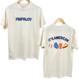 *NEW* PIMPINJOY All-American Favorites Relaxed Fit Unisex Tee- IVORY
