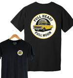 FULL HEART FULL MOON Unisex T-Shirt - Black