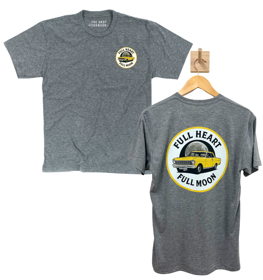 FULL HEART FULL MOON Unisex T-Shirt - Grey