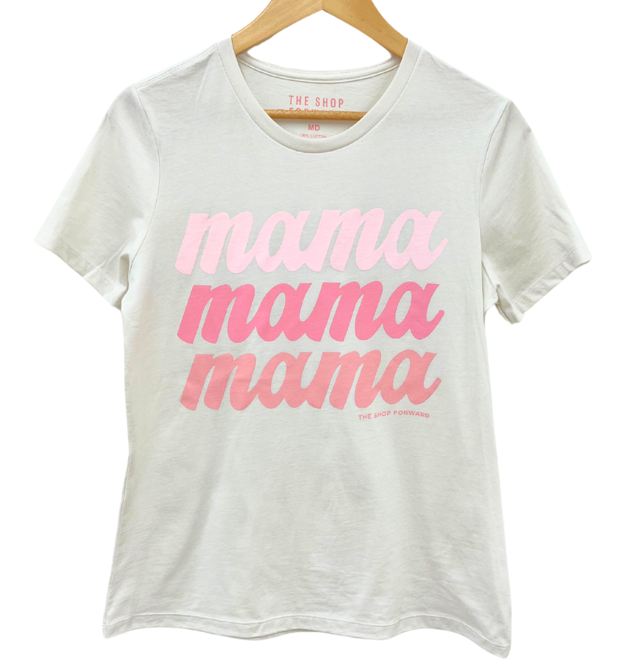'mama' Repeat Women's Tee - Vintage White