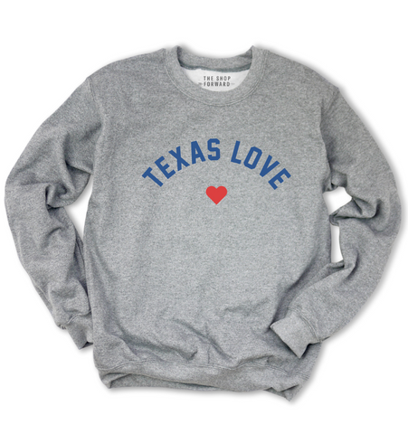 TEXAS LOVE Unisex Pullover - Grey
