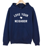 Texas LOVE YOUR NEIGHBOR Unisex Hoodie - Navy