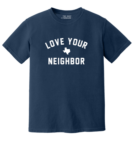 Texas LOVE YOUR NEIGHBOR Unisex T-Shirt - Navy