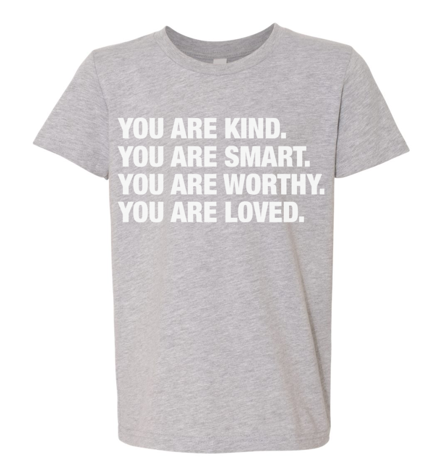 4 Things® Affirmation Kids Tee - Grey 4 Things® Affirmation Kids Tee - Grey