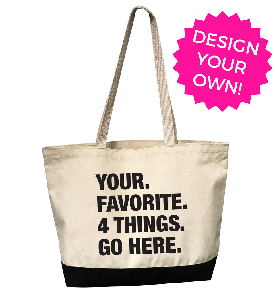 4 THINGS® Personalized Tote Bag (Custom Pre-Order) 4 THINGS® Personalized Tote Bag (Custom Pre-Order)