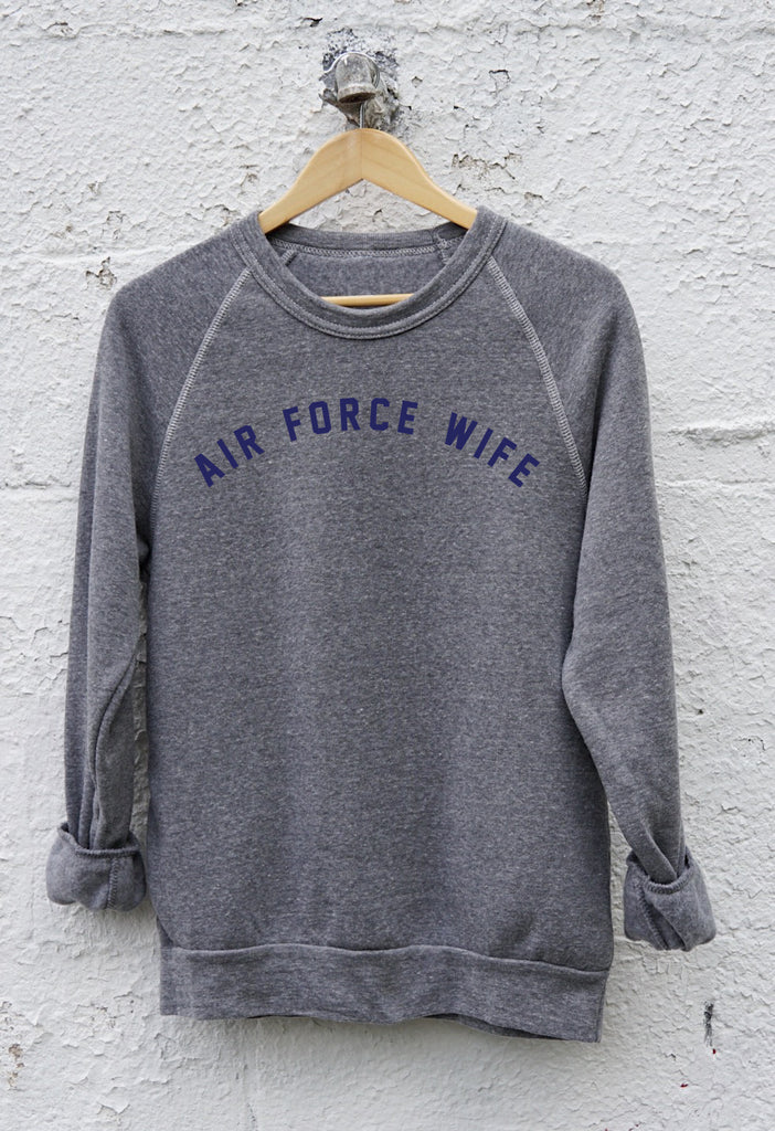 AIR FORCE WIFE Pullover Sweatshirt