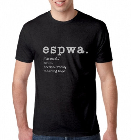 espwa.® unisex t-shirt - black espwa.® unisex t-shirt - black