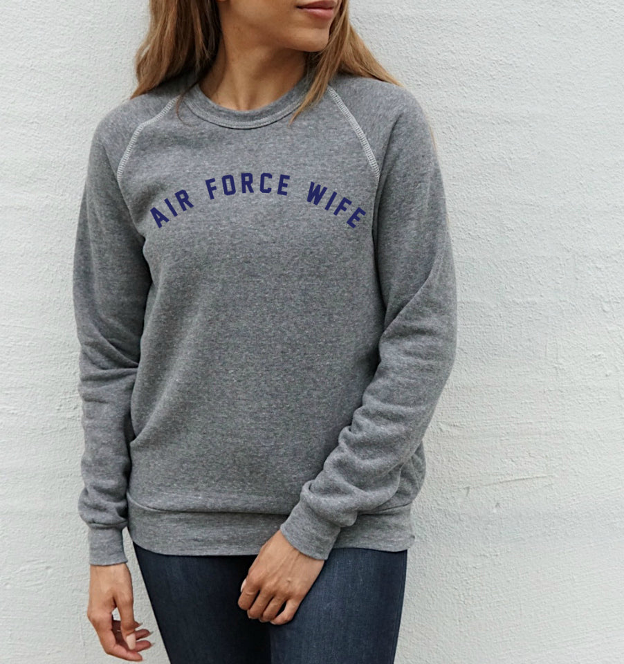 AIR FORCE WIFE Pullover Sweatshirt