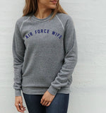 AIR FORCE WIFE Pullover Sweatshirt