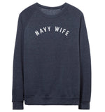 NAVY WIFE Pullover Sweatshirt