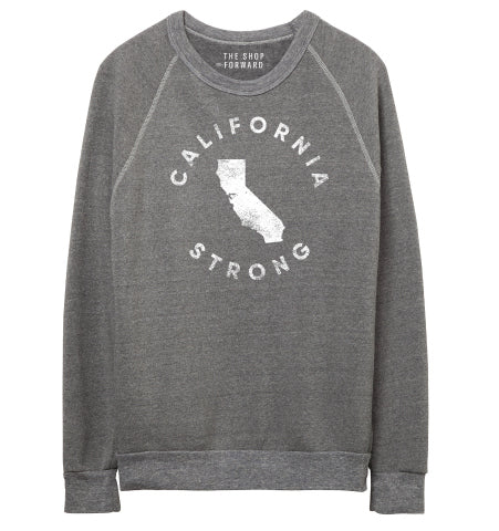 CALIFORNIA STRONG Unisex Fleece Pullover - Grey