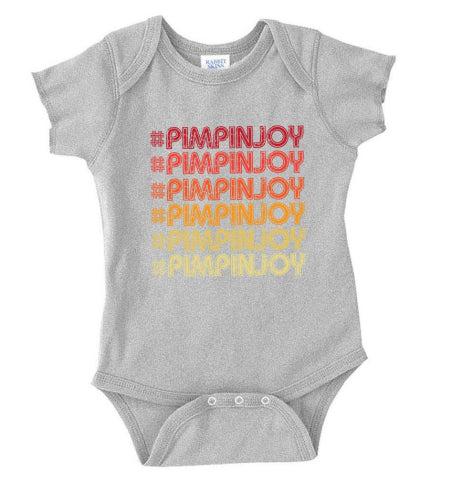 PIMPINJOY Squares Relaxed Fit Unisex Tee - Faded Denim