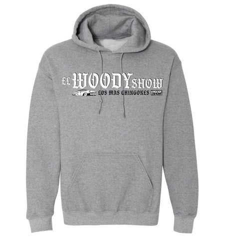 Woody Show 'Los Mas Chingones' Unisex Pullover Sweatshirt - Grey