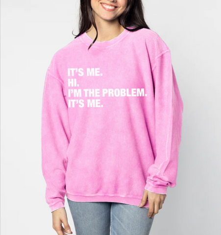 4 Things® 'It's Me' Corded Crew - Pink