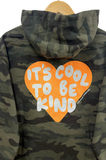 IT'S COOL TO BE KIND' UNISEX HOODIE - CAMO