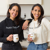 FOOD DOLLS 'PRETTY DELICIOUS' WOMEN'S CROPPED HOODIE - BLACK