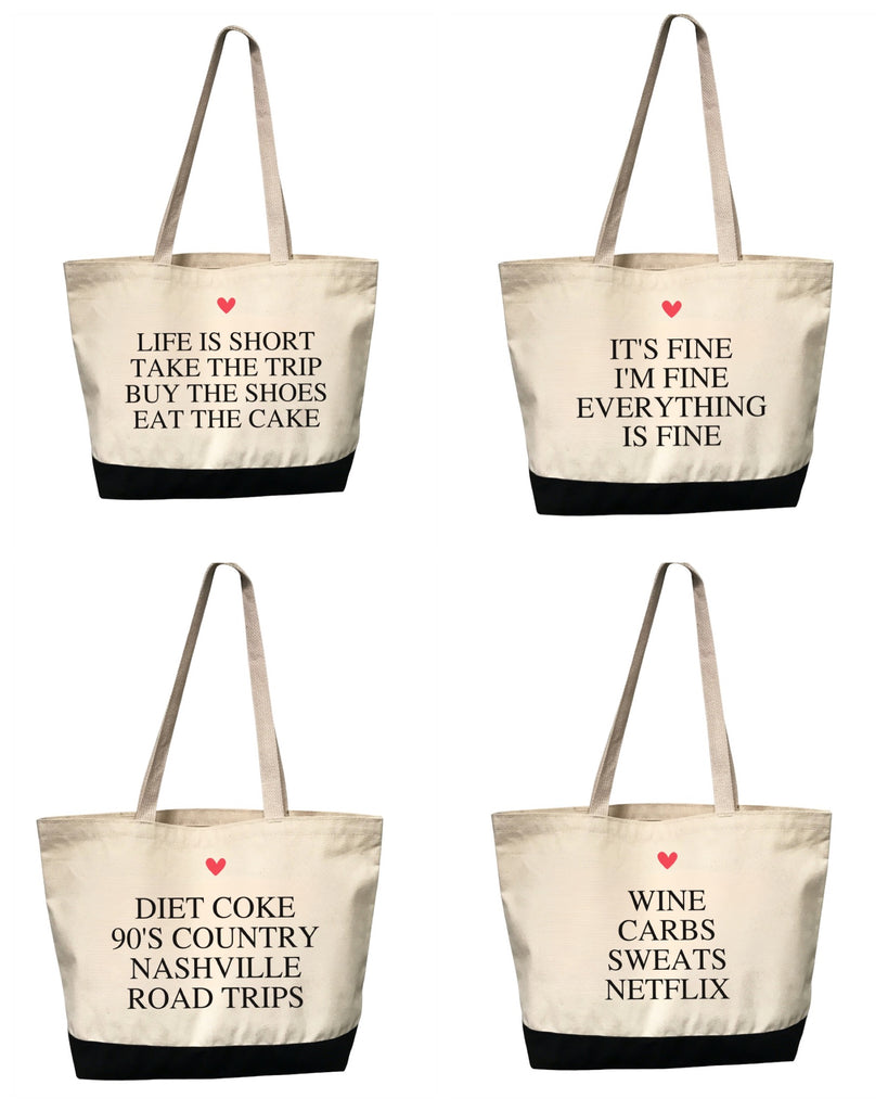 *NEW* 4 THINGS® Personalized Heart Tote Bag (Custom Pre-Order)