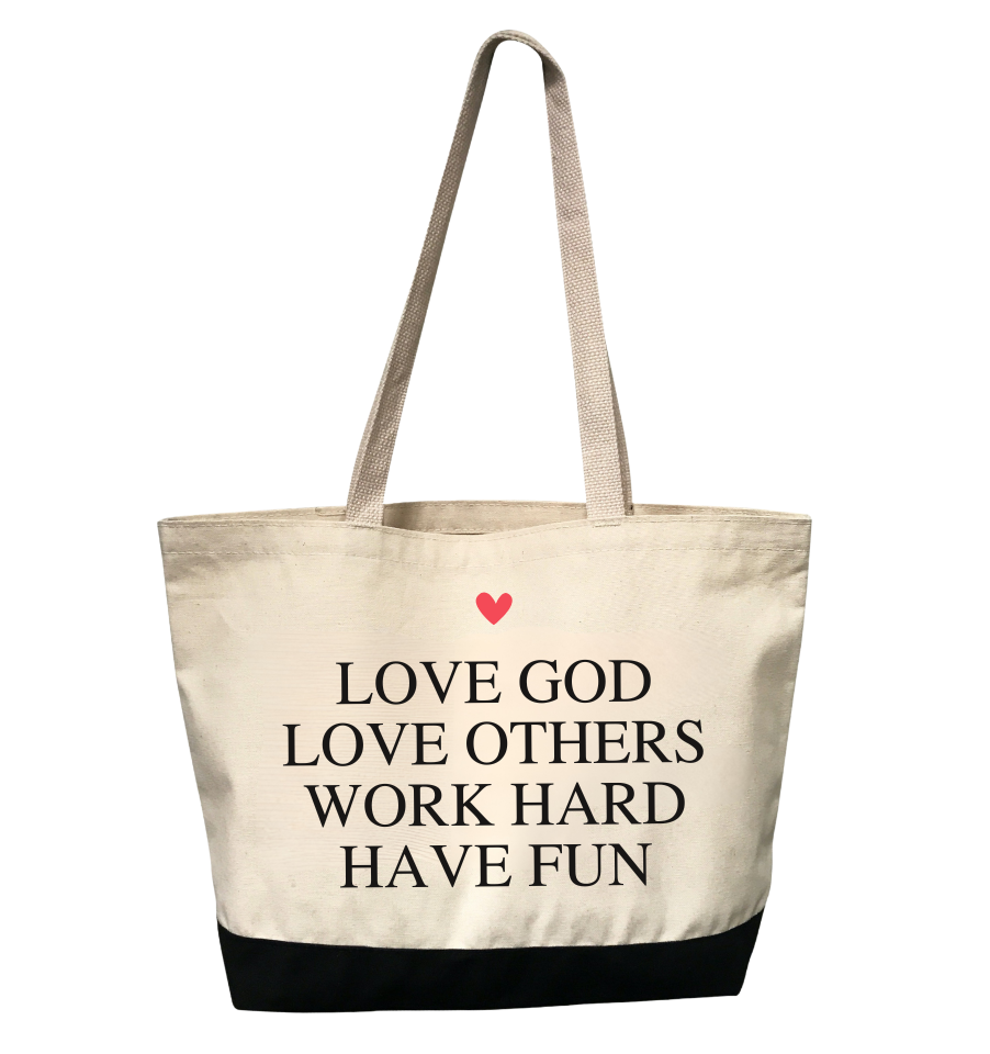 4 THINGS® 'LOVE GOD' TOTE BAG