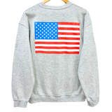 'Loves Jesus & America Too' Unisex Fleece Pullover - Light Grey