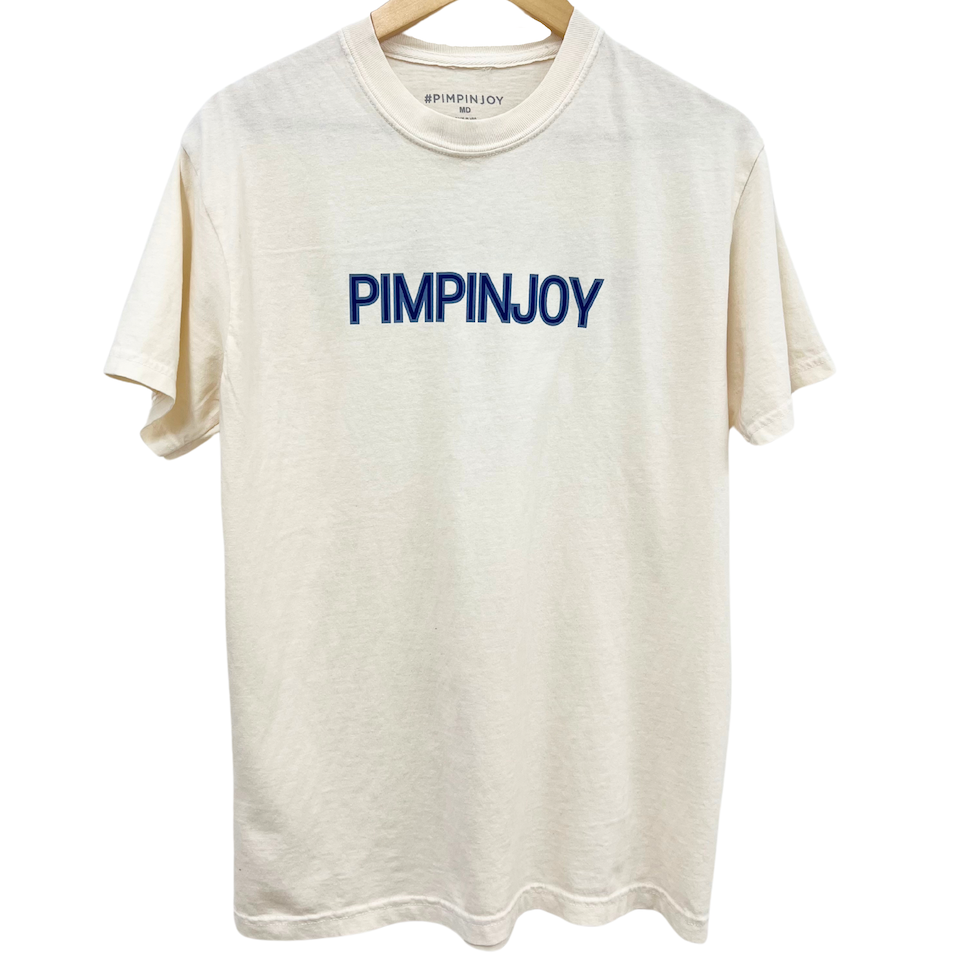 *NEW* PIMPINJOY All-American Favorites Relaxed Fit Unisex Tee- IVORY