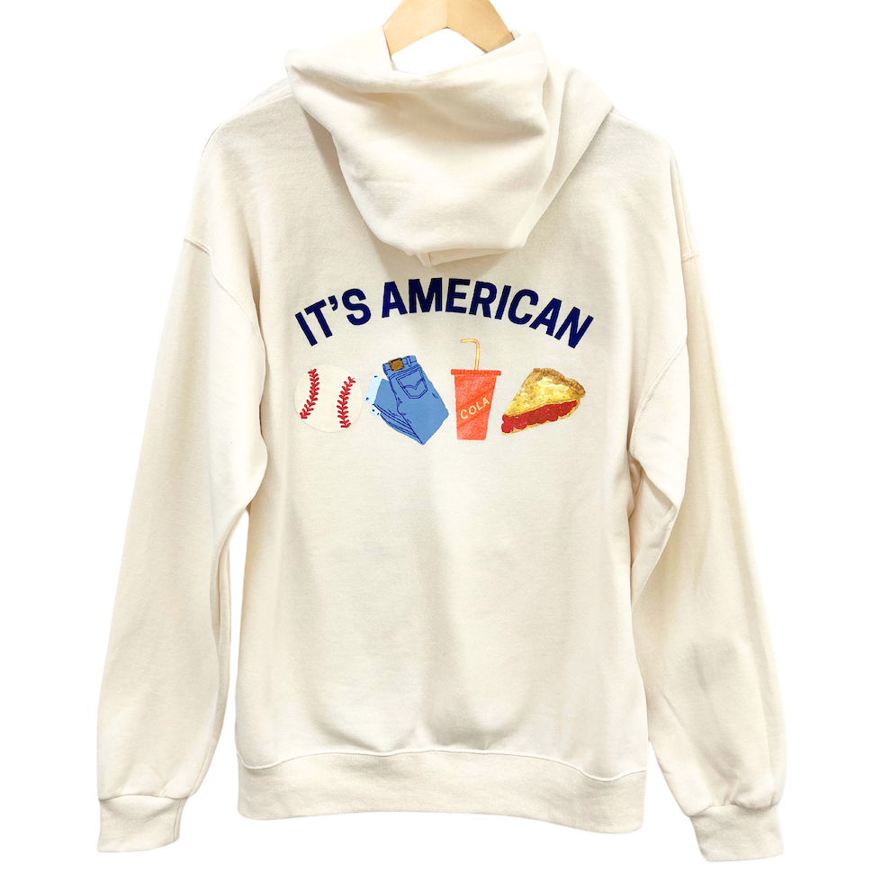 *NEW* PIMPINJOY All-American Favorites Unisex Hoodie - Cream