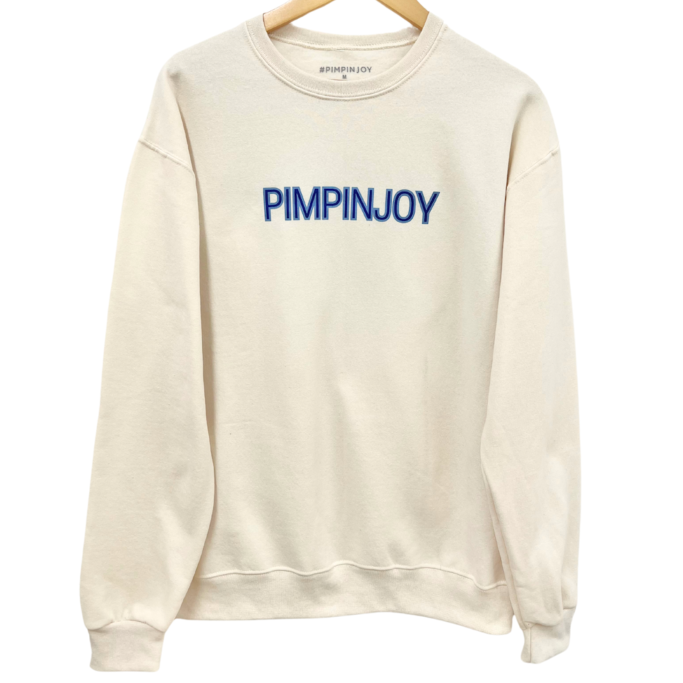 *NEW* PIMPINJOY All-American Favorites Unisex Pullover - Cream