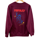 *NEW* PIMPINJOY Lady Liberty Unisex Pullover - Maroon