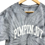 #PIMPINJOY Unisex T-Shirt - Faded Black + Grey Tie Dye