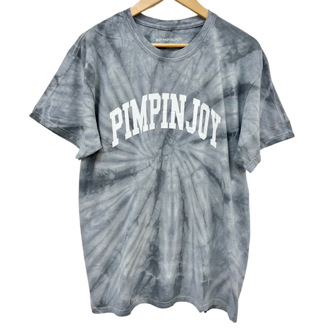 #PIMPINJOY Unisex T-Shirt - Faded Black + Grey Tie Dye