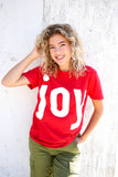 'JOY' Unisex Tee - Red