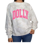 'DOLLY' Mockneck Boxy Camo Pullover
