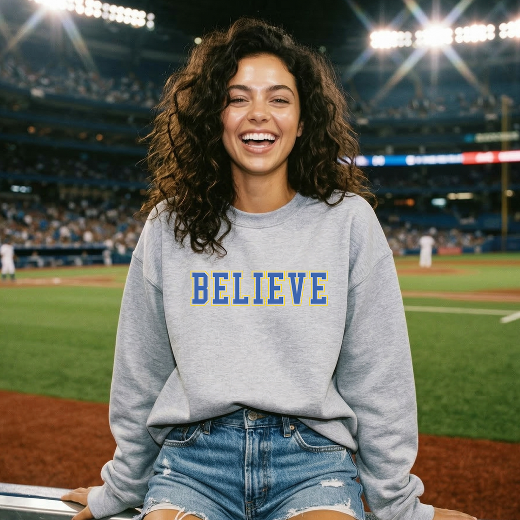 'BELIEVE' UNISEX PULLOVER