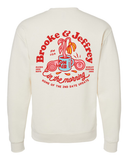 'Brooke & Jeffrey' Unisex Pullover Sweatshirt - CREAM