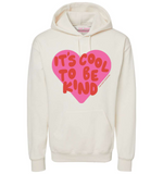 'IT'S COOL TO BE KIND' Unisex Hoodie - Cream