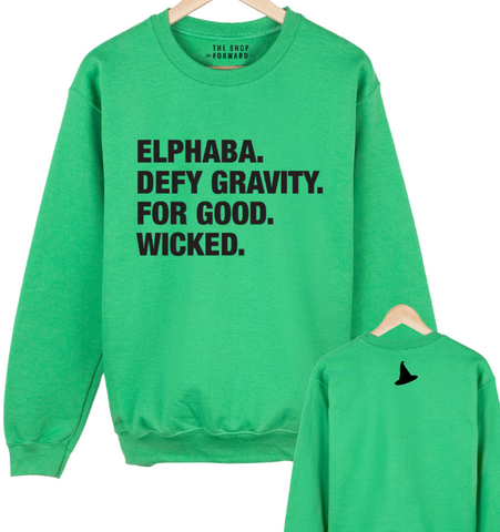 4 Things® 'ELPHABA' Unisex Pullover Sweatshirt - Green