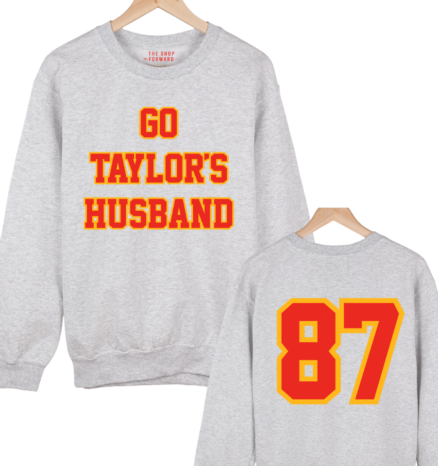 'GO TAYLOR'S HUSBAND' UNISEX PULLOVER