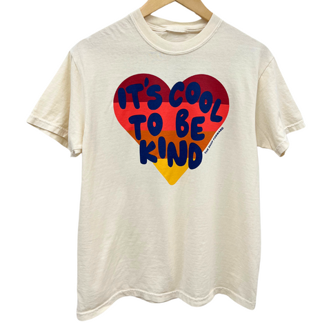 'IT'S COOL TO BE KIND' UNISEX TEE - IVORY