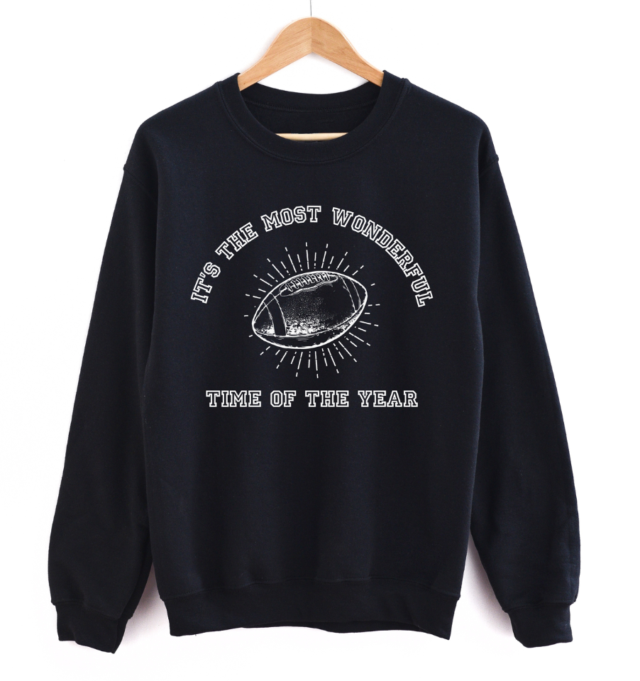 'MOST WONDERFUL TIME OF THE YEAR' FOOTBALL UNISEX PULLOVER