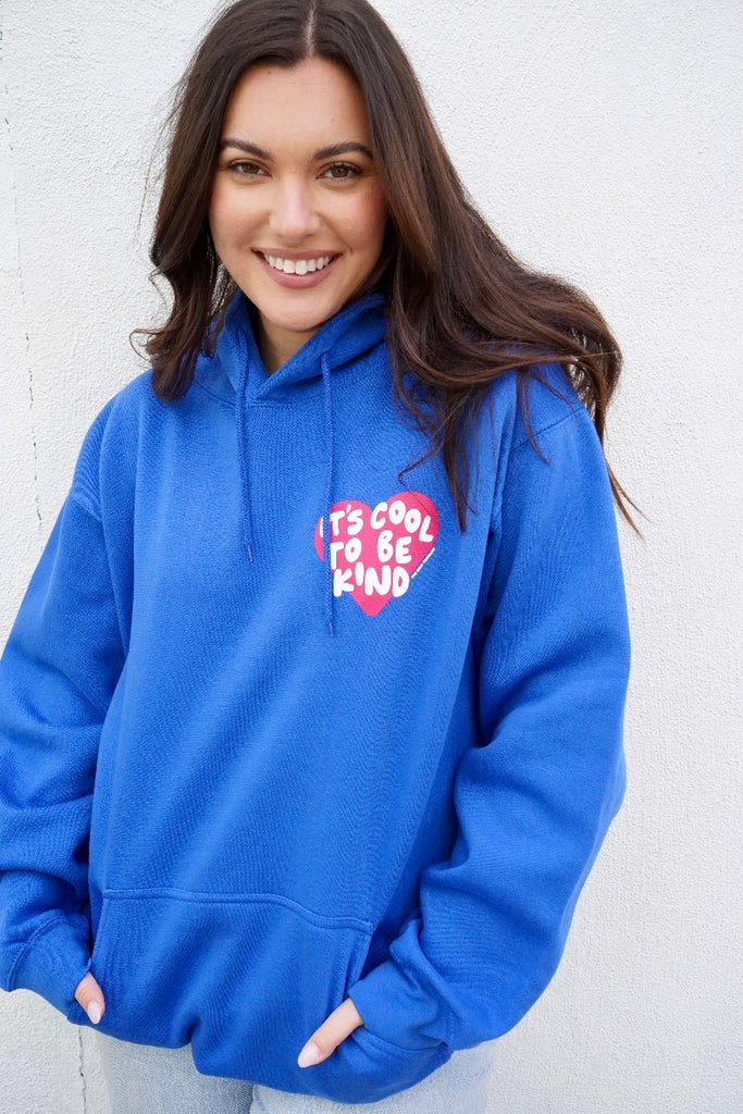 IT'S COOL TO BE KIND' UNISEX HOODIE - BLUE