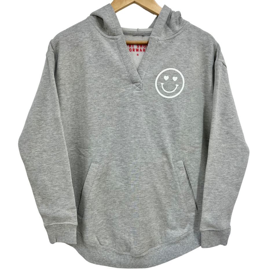 'YOU ARE LOVED' HAPPY FACE WOMEN'S HOODIE