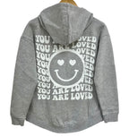 'YOU ARE LOVED' HAPPY FACE WOMEN'S HOODIE
