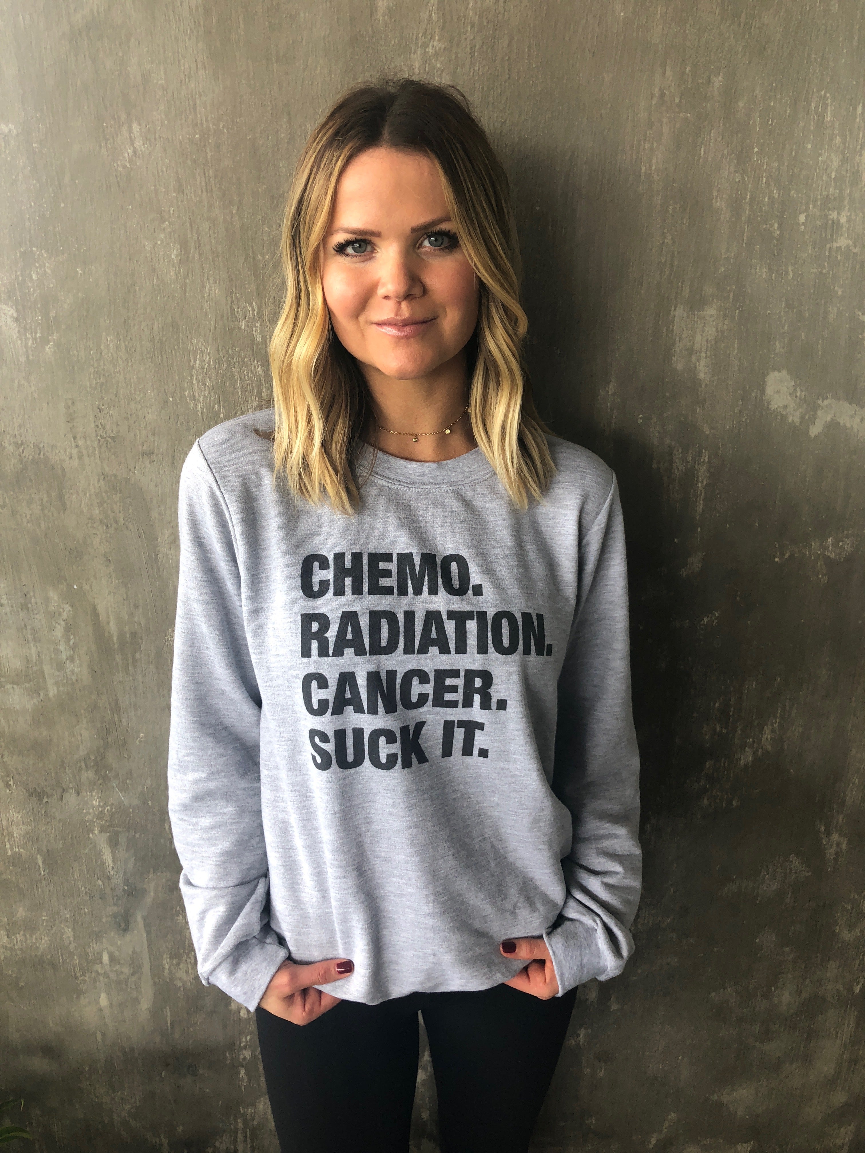 4 THINGS® 'CANCER FIGHTER' UNISEX LIGHTWEIGHT PULLOVER