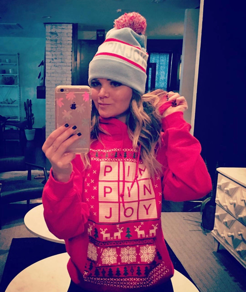 Limited Edition Christmas #PIMPINJOY Hoodie - Red