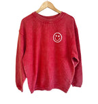 'YOU ARE LOVED' HAPPY FACE UNISEX CORDED CREW