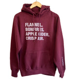 4 THINGS® Fall Unisex Hoodie - Maroon