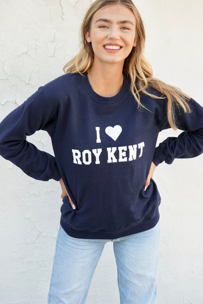 'I Heart Roy Kent' Unisex Pullover - Navy