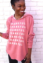 'THANKFUL' WOMEN'S TUNIC HOODIE