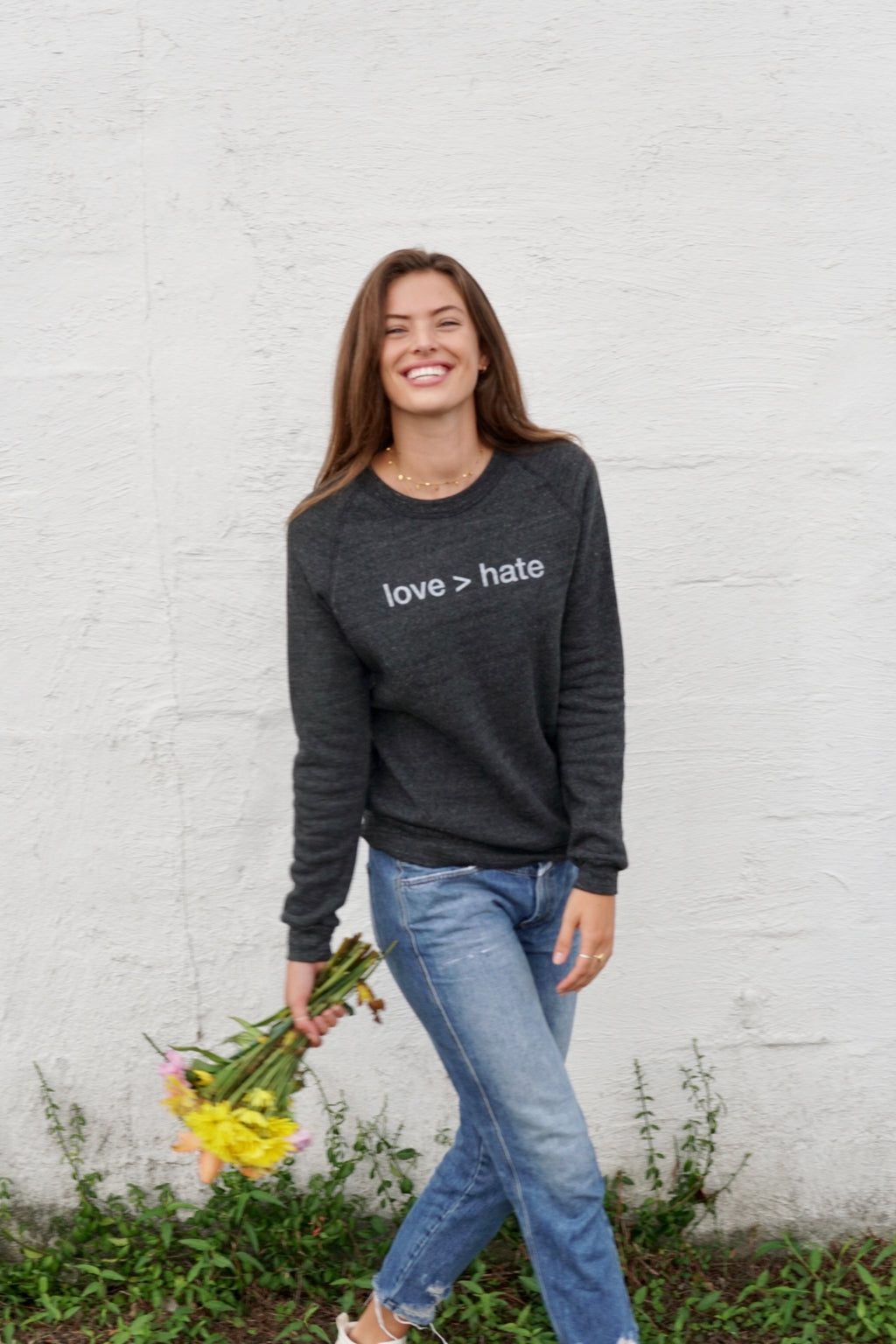 'love > hate' UNISEX PULLOVER